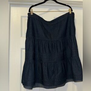 Ashley Stewart Black Knee-Length Bubble Skirt